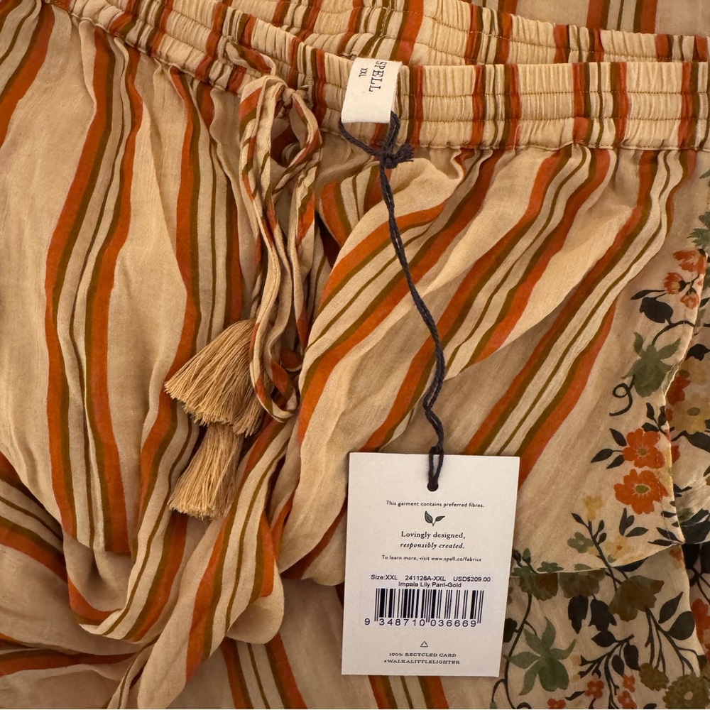 NWT Spell Impala Lily Pants in Gold - Picture 7 of 8